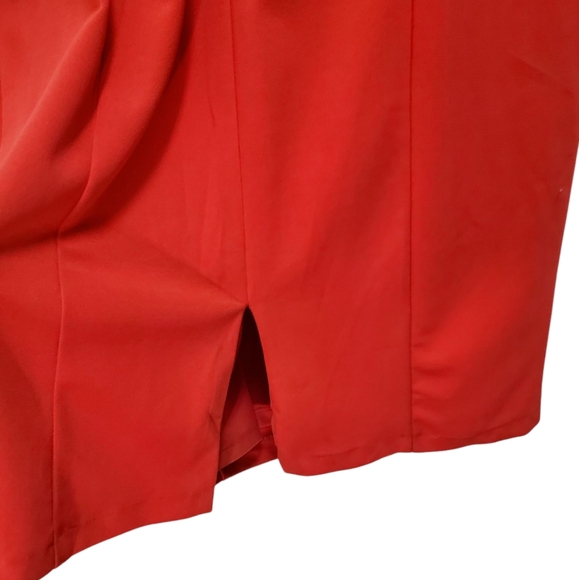 Julia Jordan Red Halter Neck Sleeveless Sheath Dress Party Cocktail Career - Picture 7 of 14